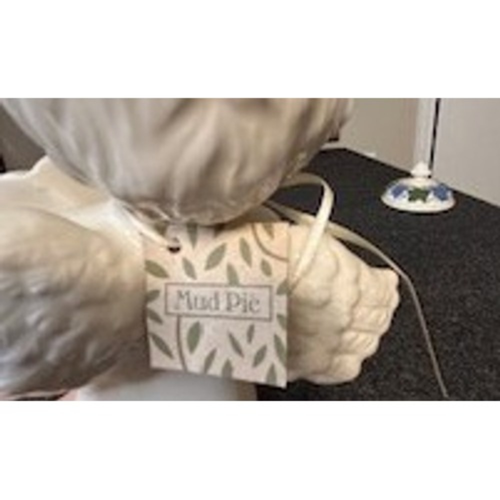 Mud Pie White Ceramic Cherub Angel Figurine Vase Judd-Miller & Co Georgia - Picture 4 of 5